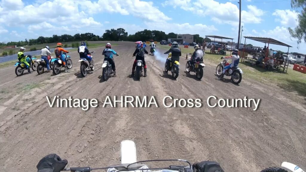 Vintage AHRMA Cross Country Lineup at Waco Eagles MX Park Riesel Texas