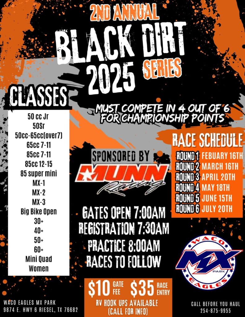 2025 Black Dirt Series Waco Eagles MX Park