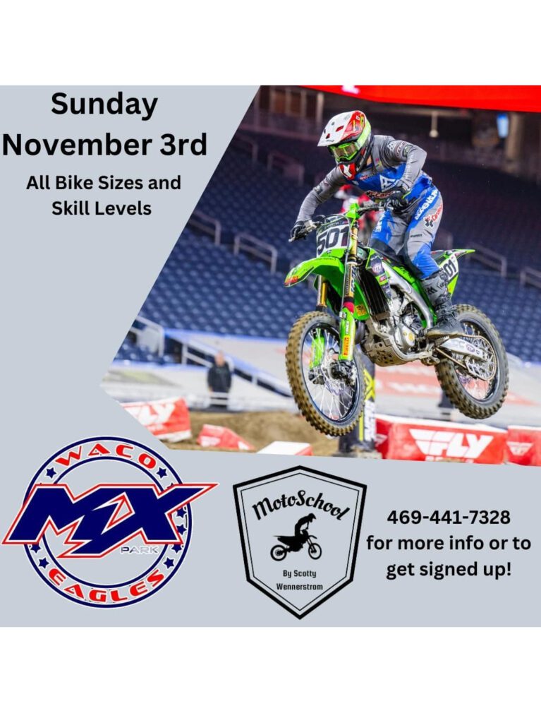 Waco Eagles MX Park Motocross Sunday November 3rd, 2024 All Bike Sizes & Skill Levels