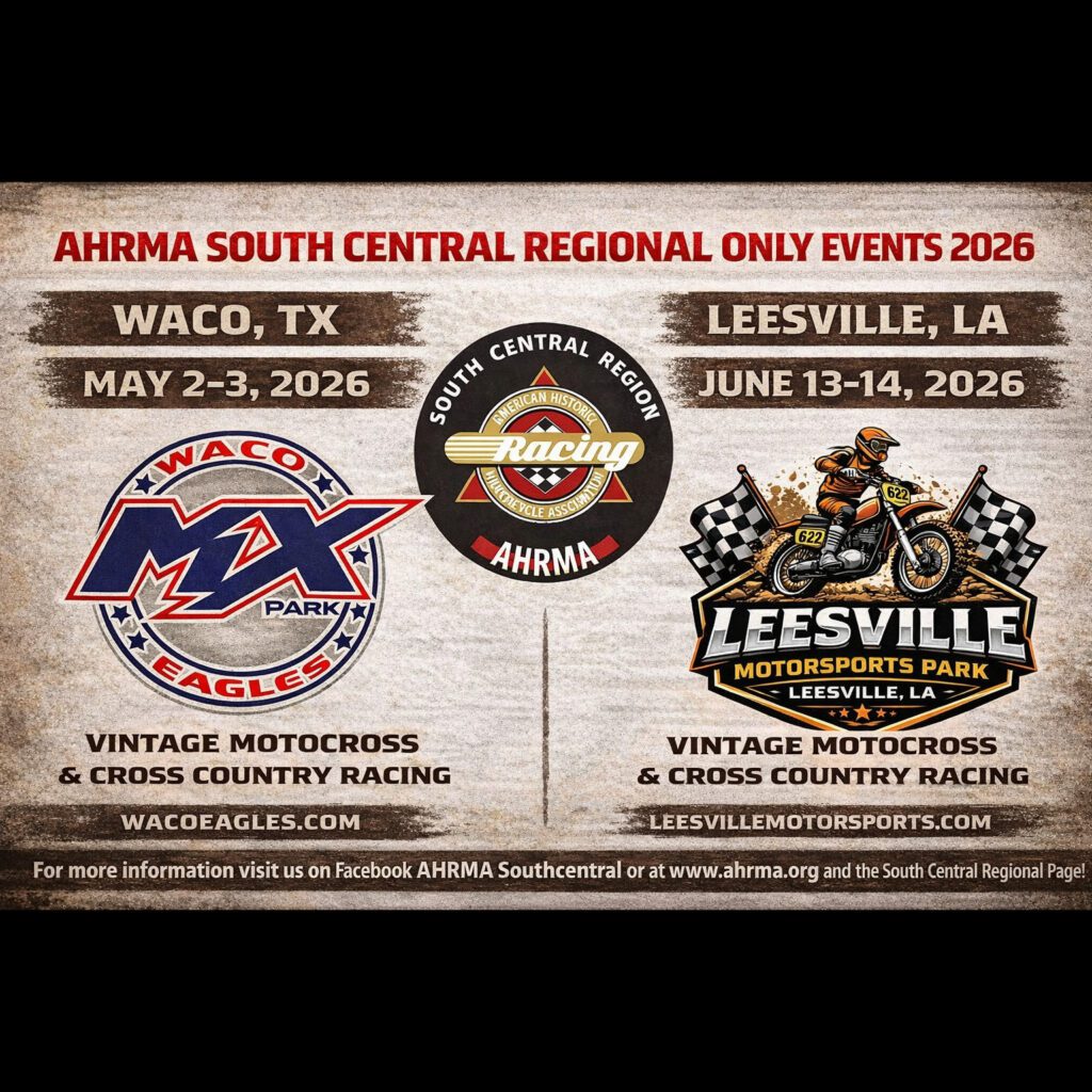 AHRMA South Central Regionals Events 2026